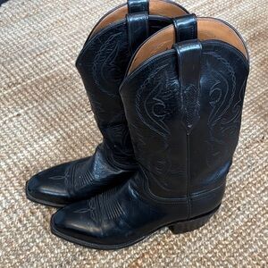 Lucchese Black Western Boots
